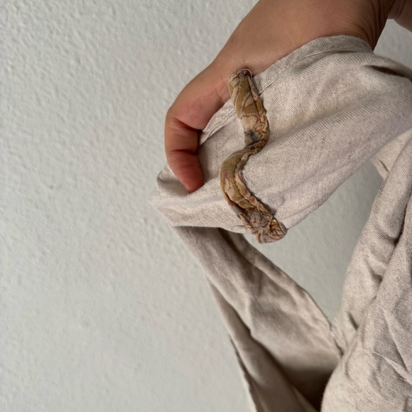 Camp Hollyhock Rustic Whimsical Vintage Linens Mini Dress Tunic Top RARE Small - Picture 7 of 9